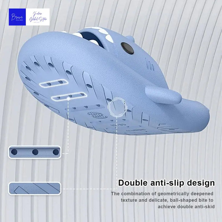 2023 Summer Men Shark Slippers