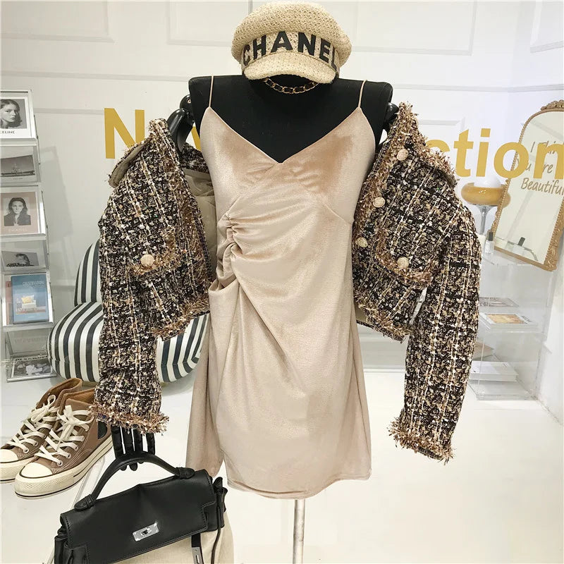 High-quality Temperament Ladies Style Tweed Women Short Jacket Women 2021 Autumn Elegant Coat Female Fashion Jacket Woman Top