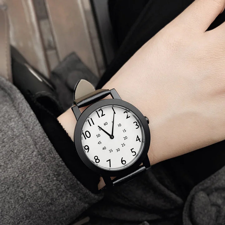 2022 Enmex original creative design girl wristwatch Jump number lady wath gift  brief simple face  fashion quartz lady watches