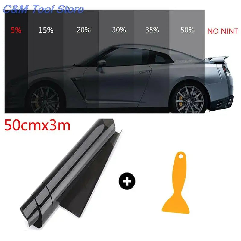 1Roll Window Tint Film Glass Sticker Shade 5%-50% VLT for Car UV Foils Sticker Films