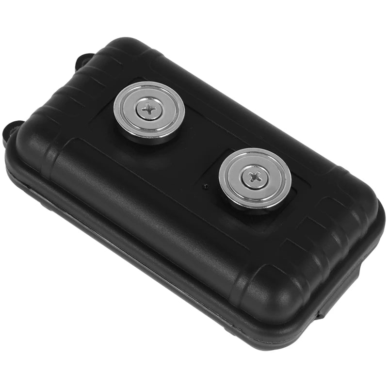 2 PCS Magnetic Key Holder Under Car Hide Key Box With Strong Magnet Black Plastic Waterproof Magnetic Key Hider