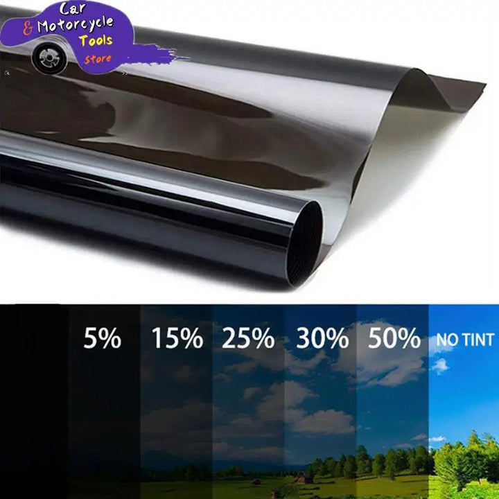 1Roll Window Tint Film Glass Sticker Shade 5%-50% VLT for Car UV Foils Sticker Films