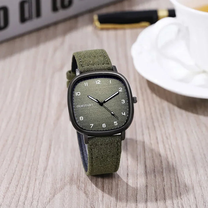 New Large Dial Quartz Watch Men Woman Casual Fashion Frosted Leather Strap Student Watches Luxury Gift Wristwatches Dropshipping