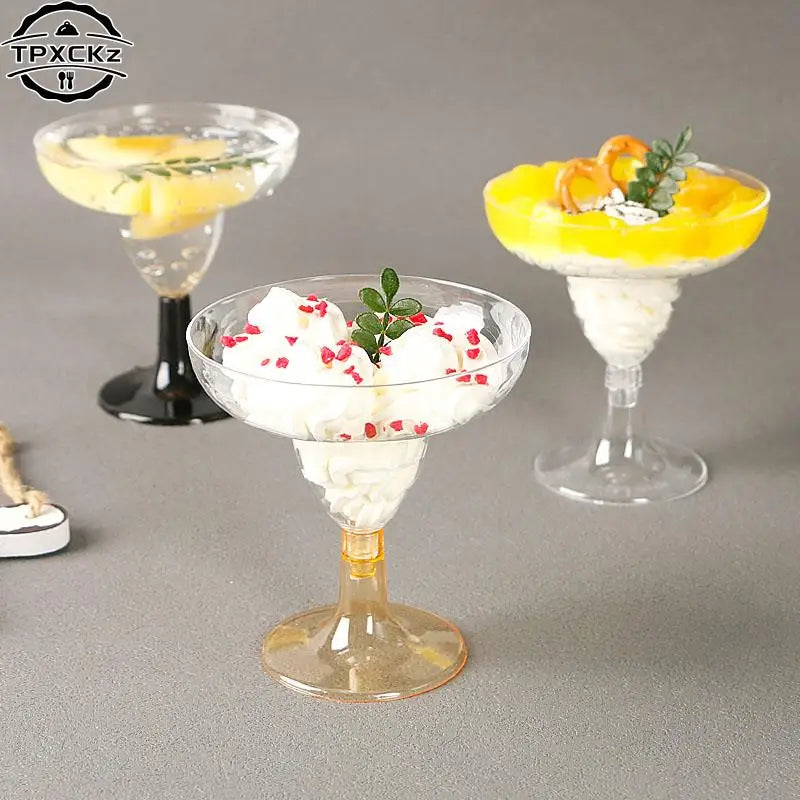 10Pcs Fashion Wine Party Champagne Cocktail Plastic Champagne Disposable Goblet Beer Whiskey Cups Party Tableware