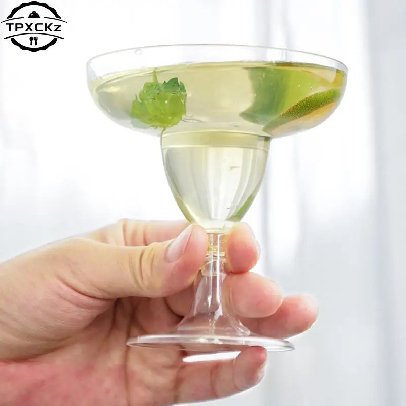 10Pcs Fashion Wine Party Champagne Cocktail Plastic Champagne Disposable Goblet Beer Whiskey Cups Party Tableware