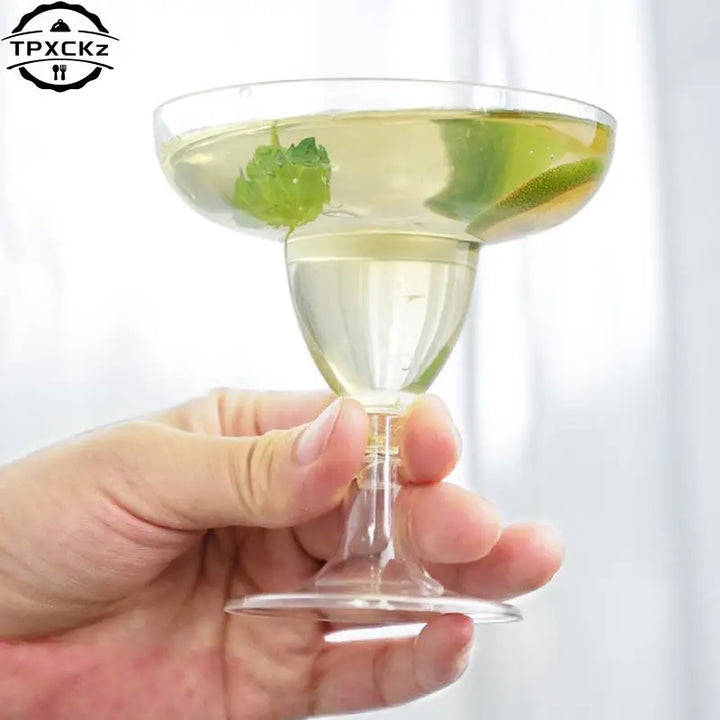 10Pcs Fashion Wine Party Champagne Cocktail Plastic Champagne Disposable Goblet Beer Whiskey Cups Party Tableware