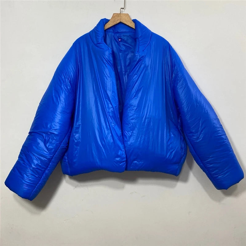 Blue Black Ye Kanye West Fashion Jacket Men Women 1:1 Best Quality Down Bomber Women Coats Patch Zip PUFFER Clothing