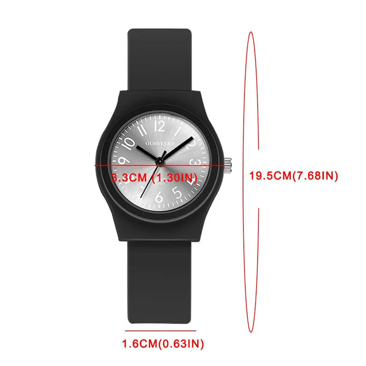 1pc Candy Color Wrist Watches For Women Fashion Quartz Watch Silicone Band Dial Women Wathes Casual Ladies Watch Relogio